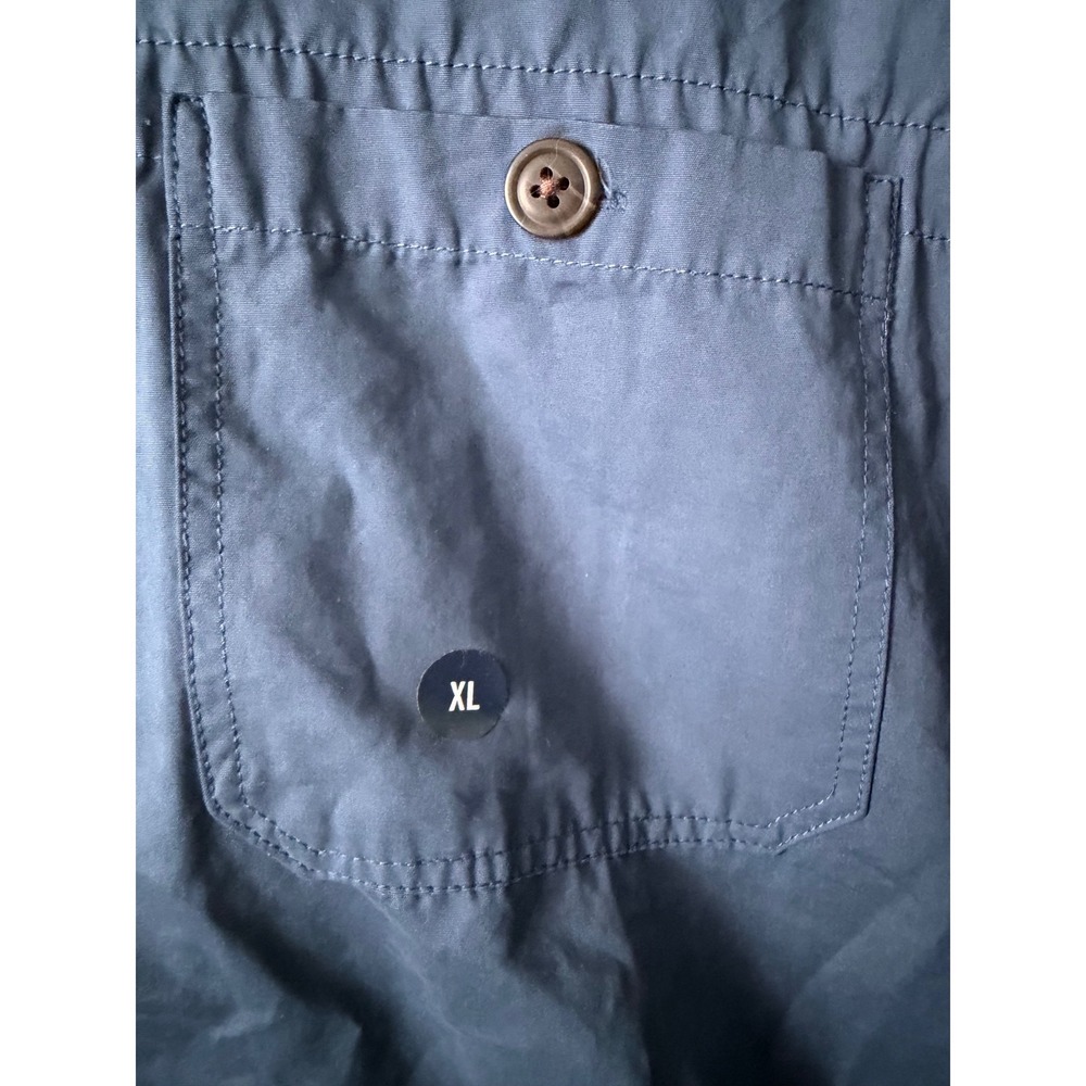 Abercrombie & Fitch Button Down Shirt‎ Mens XL Blue NEW Utility Long Sleeve 1171 - Picture 6 of 9